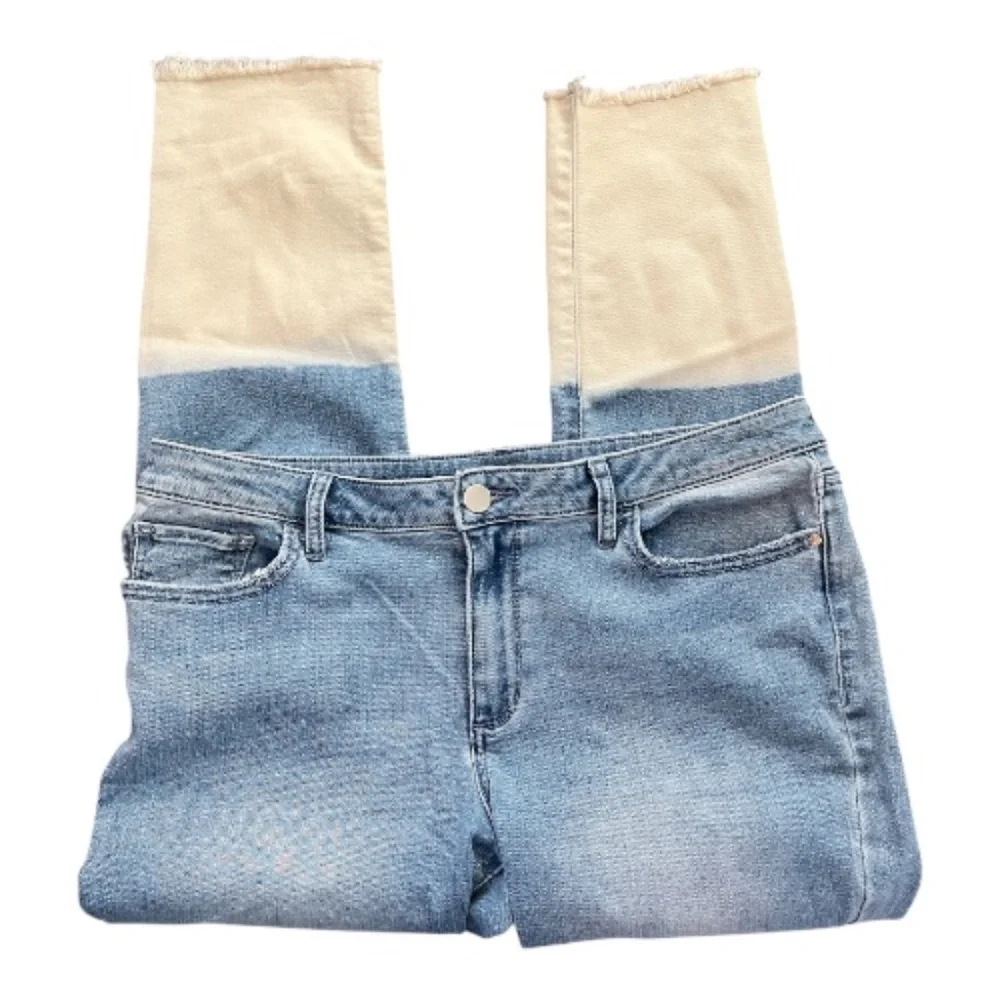 A.N.A Light Wash Two-Tone Raw Hem Jeggings – Size 12 - Picture 2 of 7